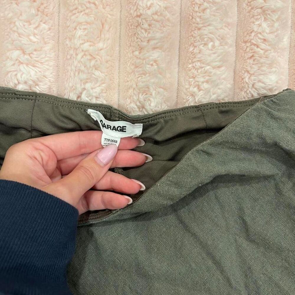 Garage Women's Khaki and Green Skirt - Picture 4 of 4
